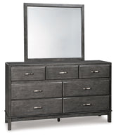 Caitbrook Full Storage Bed, Dresser, Mirror and Nightstand